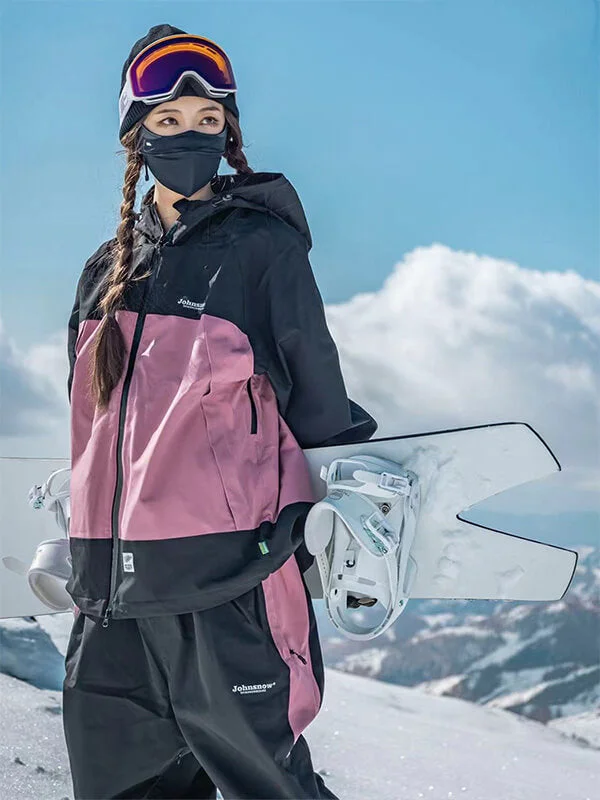 Women's John Snow Mountain Addiction Snowboard Jacket & Pants Snowsuit Cotton Jacket Linen Jacket Terry Jacket