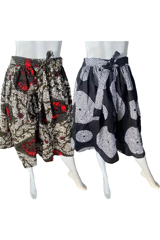 African Short Skirts (Pack of 2 Pieces) wool skirt thick