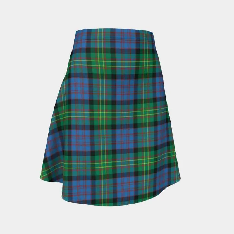 Bowie Ancient Tartan Flared Skirt velvet skirt sumptuous