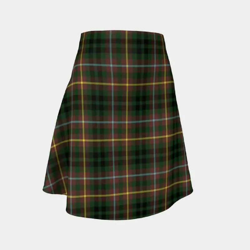 Buchanan Hunting Tartan Flared Skirt high waist skirt