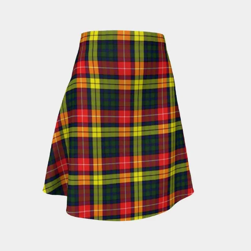 Buchanan Modern Tartan Flared Skirt velvet skirt sumptuous