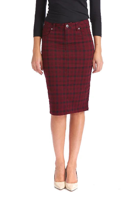 Esteez MELROSE Skirt - Pencil Jean Skirt for WOMEN velvet skirt rich