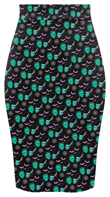 Monster Love Pencil Skirt chiffon skirt airy