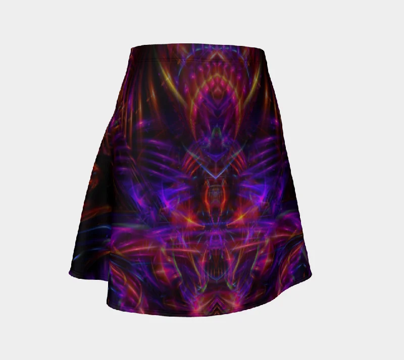 PIEZOELECTRIC FLARE SKIRT high slit skirt