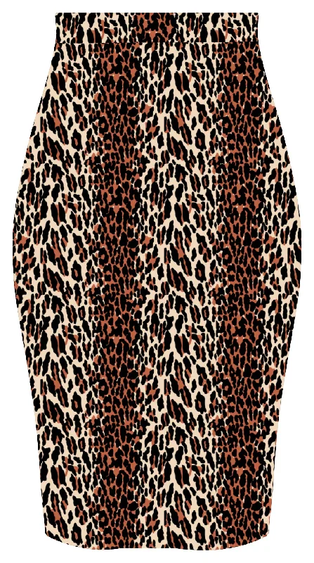 Vintage Inspired Leopard Pencil Skirt *PRE-ORDER* low waist skirt